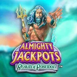 Try Almighty Jackpots – Realm of Poseidon slot by Novomatic on casinorobocats.com – logo image