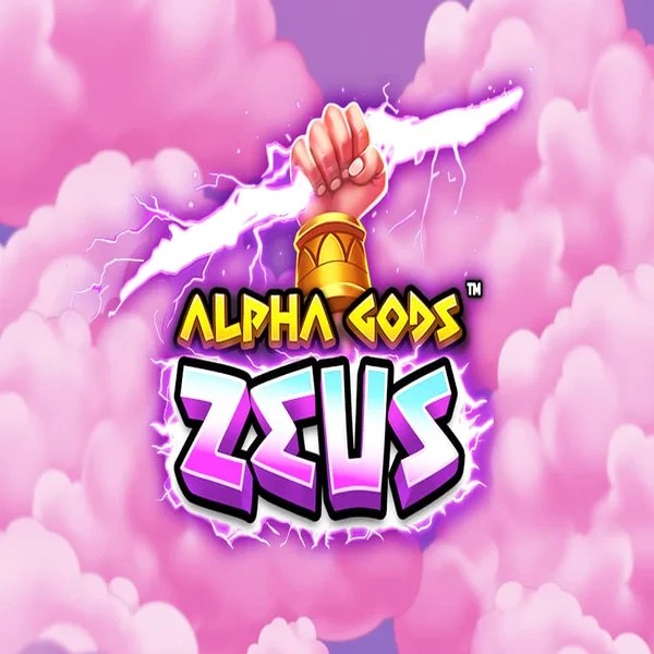 Slots logo of Alpha Gods Zeus from PearFiction Studios at Robocat Casino