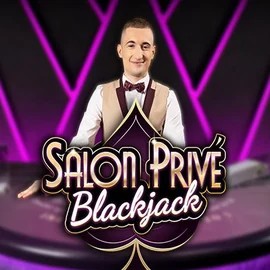 Blackjack Salon Privé online game logo by Ezugi on casinorobocats.com
