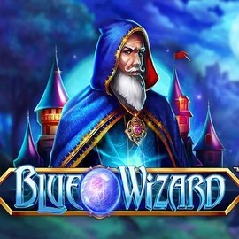 Blue Wizard logo by Quickspin at Robocat Casino