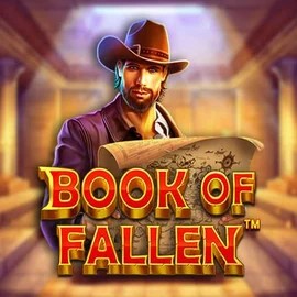 Book Of Fallen online game logo by Pragmatic Play on casinorobocats.com