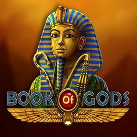 Book of Gods online game logo by BF Games on casinorobocats.com