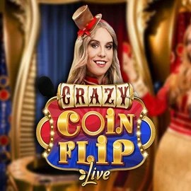 Official Live Casino logo: Crazy Coin Flip by Evolution at Robocat Casino