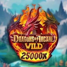 Dragons of Arcane Wild casino game by Foxium – featured logo at Robocat Casino