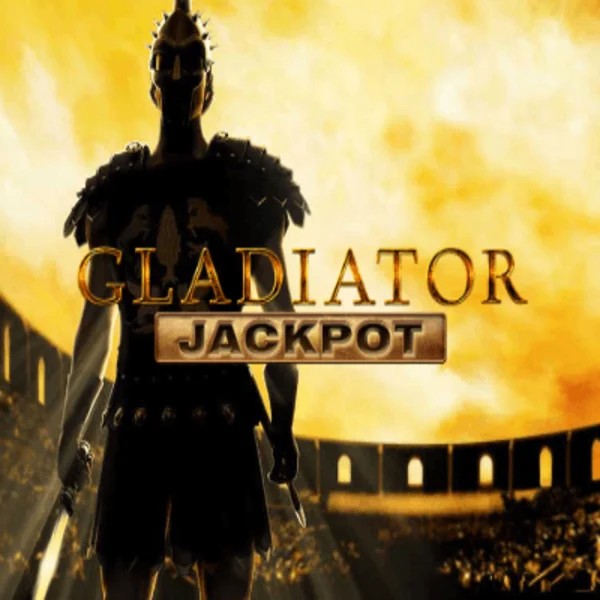 Gladiator Jackpot slot logo by Playtech at Robocat Casino