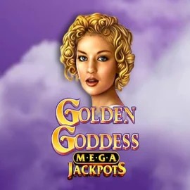 Golden Goddess Megajackpots online game logo by IGT on casinorobocats.com