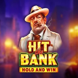 Hit The Bank Hold and Win logo by Playson at Robocat Casino