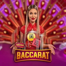 Enjoy Mega Baccarat by Pragmatic Play – logo hosted on casinorobocats.com