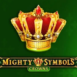 Official Slots logo: Mighty Symbols Crowns by Wazdan at Robocat Casino