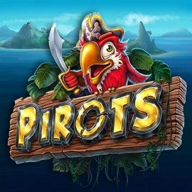 Pirots slot logo by ELK Studios at Robocat CasinoPirots