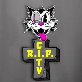 Official Slots logo: RIP City by Hacksaw Gaming at Robocat Casino