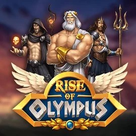 Official Slots logo: Rise of Olympus by Play'n GO at Robocat Casino