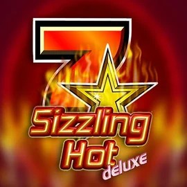 Sizzling Hot Deluxe logo by Novomatic at Robocat Casino