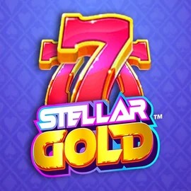 Official Slots logo: Stellar Gold by Snowborn Games at Robocat Casino