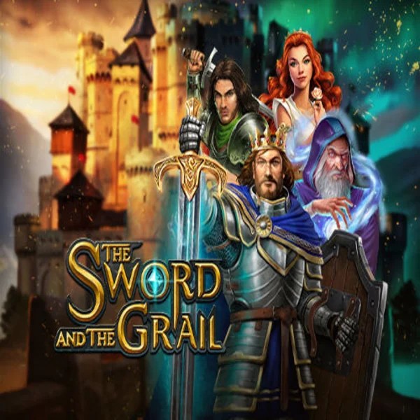 The Sword and the Grail logo by Play'n GO at Robocat Casino