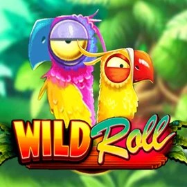 Wild Roll slot logo by Playtech at Robocat Casino